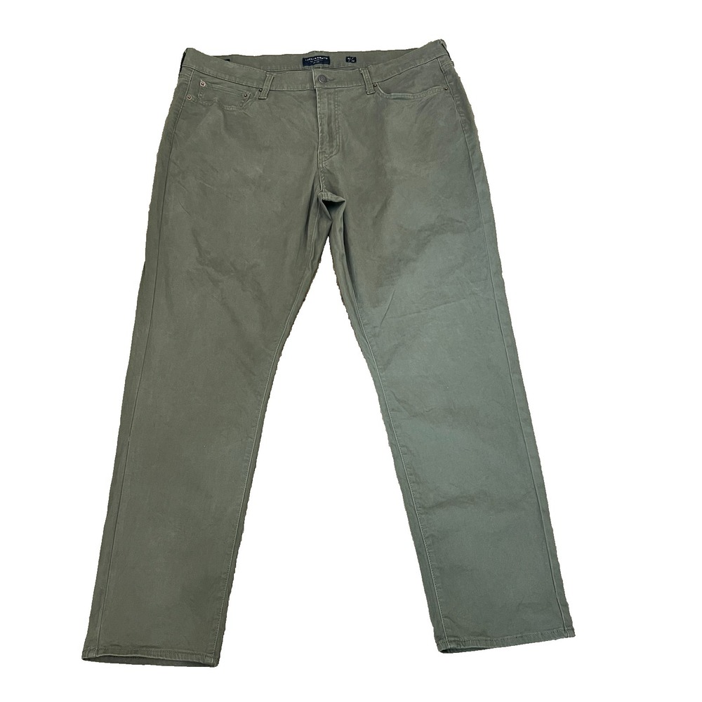 Lucky Brand 410 Athletic Slim Chino Pants Olive Green Casual Stretch Straight